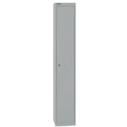 Bisley Garderobenschrank »Office« 1x 40 cm tiefes Abteil silber, 30.5x180.2x45.7 cm
