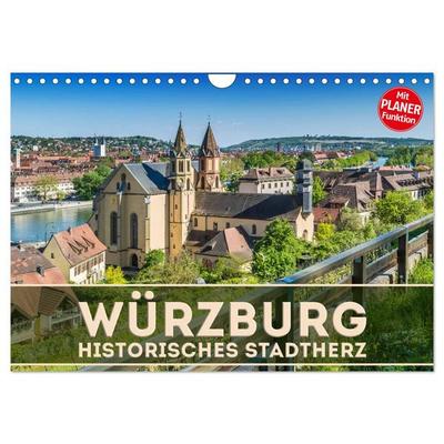 WÜRZBURG Historisches Stadtherz (Wandkalender 2026 DIN A4 quer), CALVENDO Monatskalender