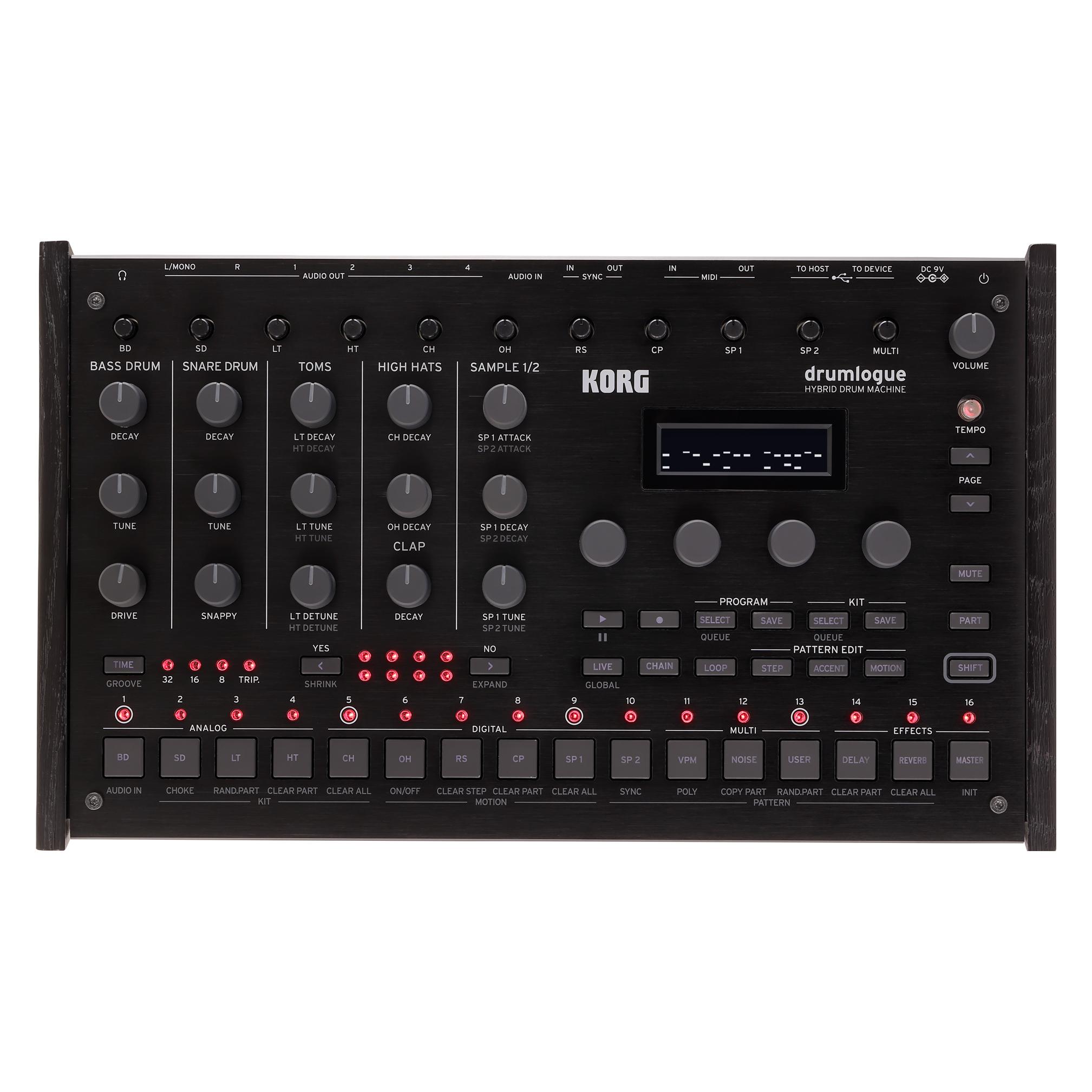 Korg Drummachine hybrid, 4 analog-, 7 digital Parts (KRDRUMLOGUE)