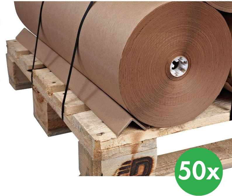 B2B Partner Kantenschutzleiste aus Pappe, 50 x 50 mm, Lange 1600 mm, 50 Stk.