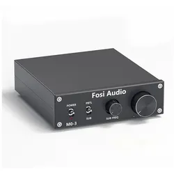 Fosi Audio M03 Subwoofer Amp, Stereoverstärker, Schwarz