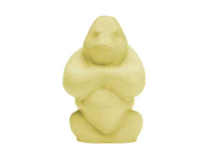 Kosta Boda Sculpture Gabba Gabba Hey 120 mm Banana milk