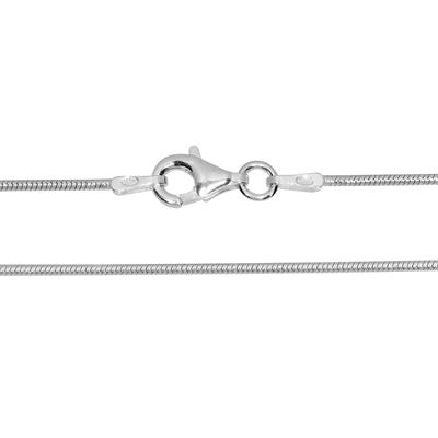 Silberkette OSTSEE-SCHMUCK "Ostsee-Schmuck Kette Schlange 1,0 mm Kette Schlange 1,0 mm" Gr. 45, silber, Halsketten, Damen, 45cm, Silber 925 (Sterlingsilber), L: 40, Silberkette