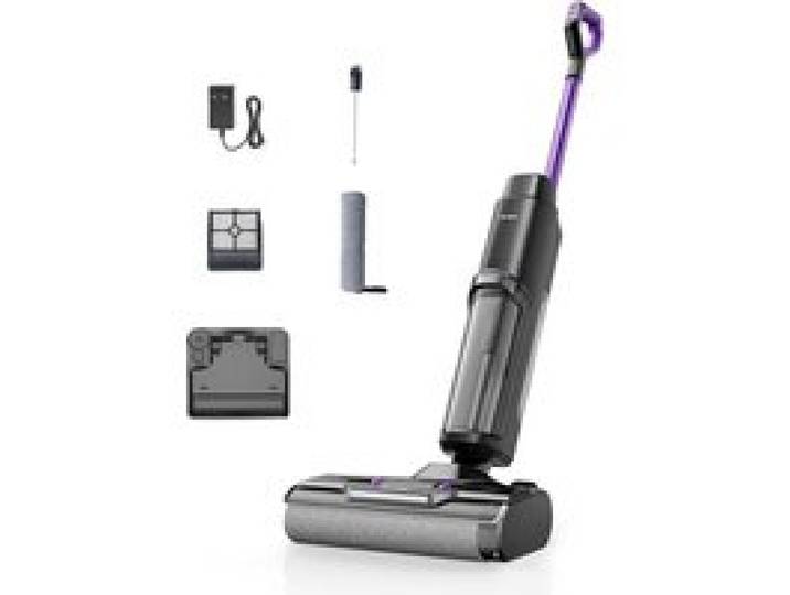 W15 Aspirateur Balai Laveur sans Fil 26.000 Pa Balai aspirateur Laveur 3 en 1 Aspiration Puissant Eau et Poussière 5mm Simple