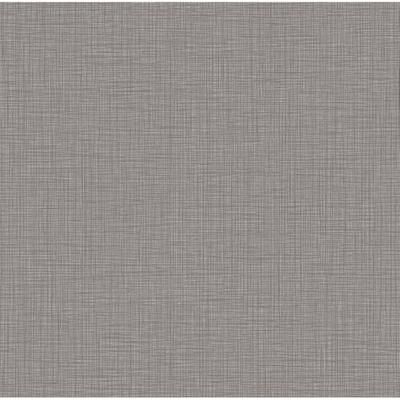 York Wallcoverings - Egyptian Linen Sterling Faux Fabric Wallpaper