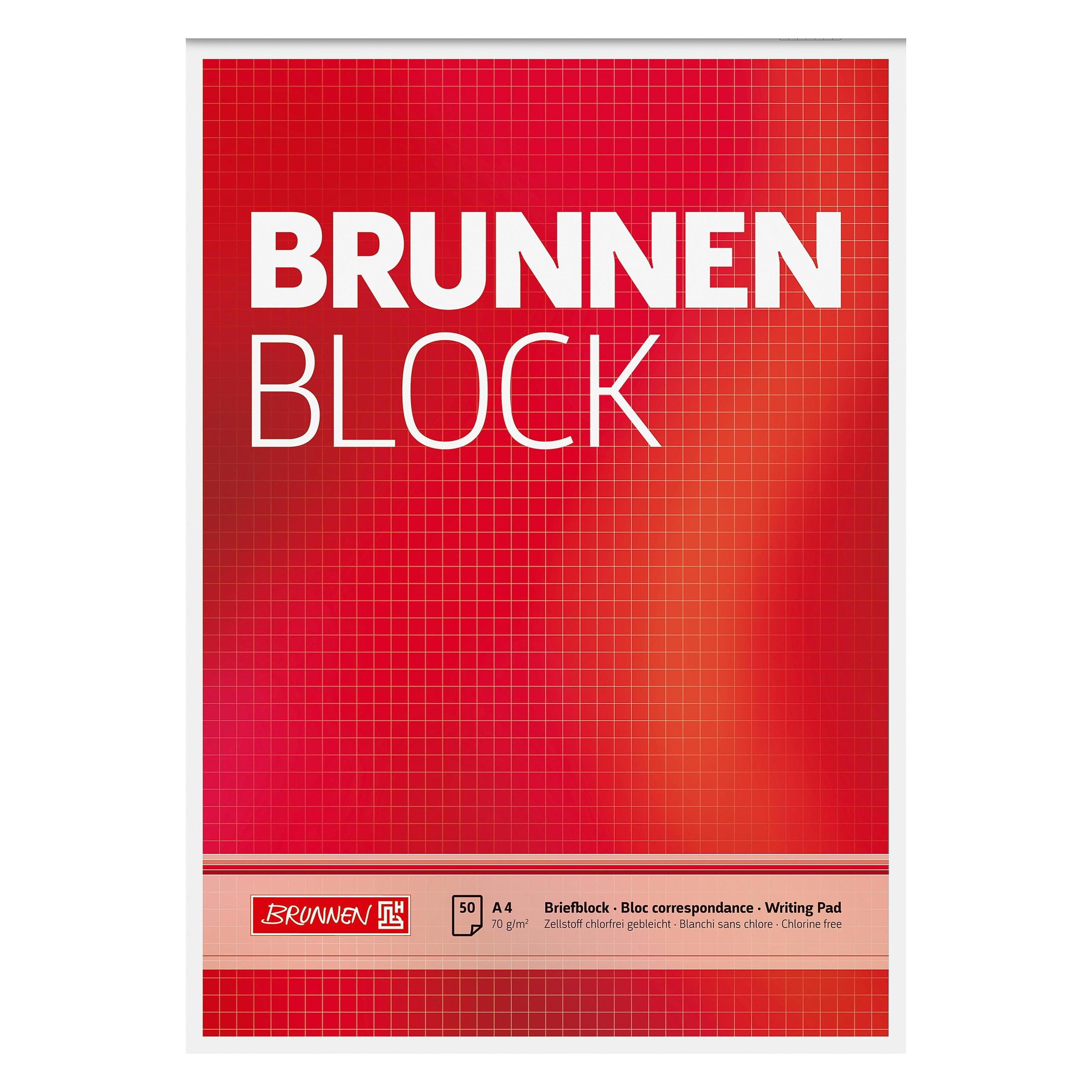 Brunnen Briefblock (A4, Kariert) (1052728)