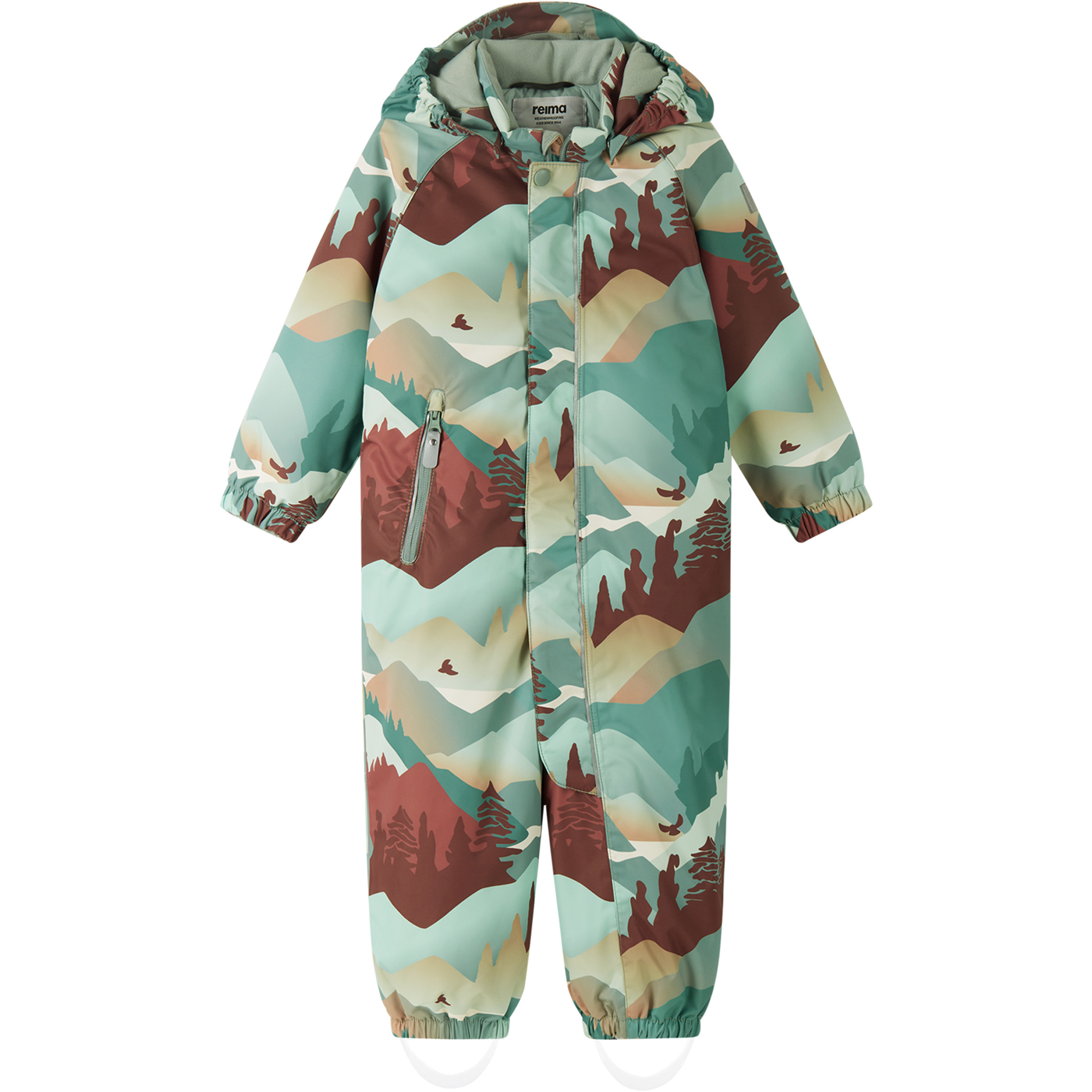 reima Puhuri Schneeanzug Kinder Overalls gruen Größe 92 Lifestyle Isolierend