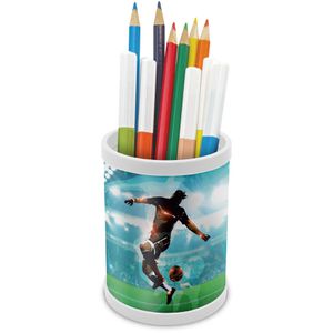 itenga Stiftehalter 33104897, Fußball, Kunststoff, 1 Fach, mehrfarbig