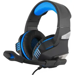 Xtreme Horizon X24-Pro Stereophone Ohrhörer Schwarz, Blau (Kabelgebunden), Gaming Headset, Blau, Schwarz