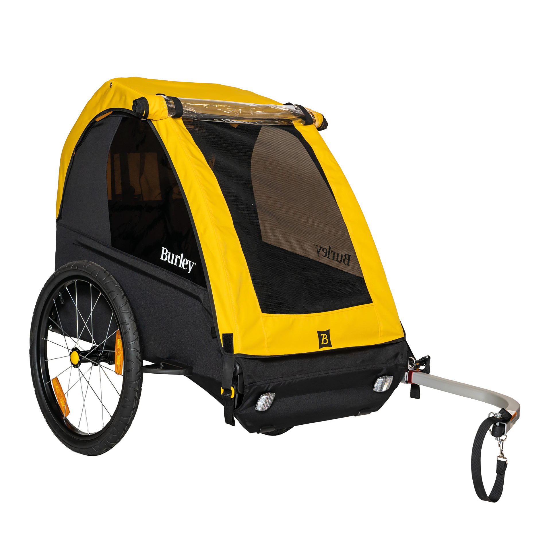 Burley Bee Two Seater Fahrradanhänger Golden Max 45 kg Junge Golden Max 45 kg