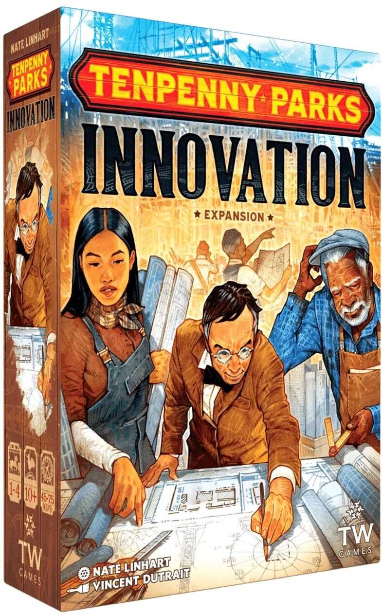 Tenpenny Parks Innovation Expansion for Tenpenny Parks by Thunderworks Games, Ages 10+, 1-4 Players, Strategic Park-Management Board Game