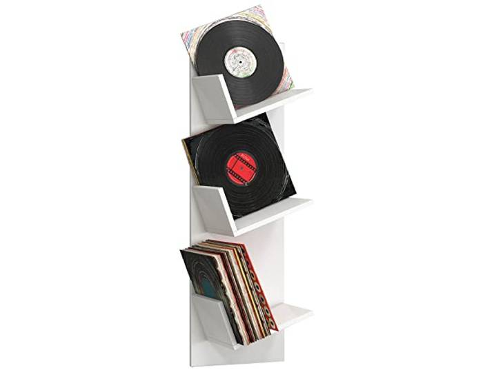 VCM Houten boeken platen LP hangplank wandplank decoplank Sulda Houten boeken platen LP hangplank wandplank decoplank Sulda Wit
