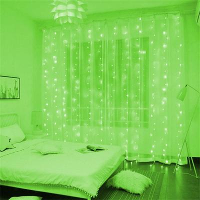Uplift Picks 3M 6M USB Curtain Fairy Lights With Remote And 8 Modes green 6x3m 600leds