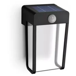 Philips LED Solar Wandleuchte Shroud klar Schwarz/Weiß