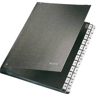 Pultordner Leitz schwarz 24 Fächer
