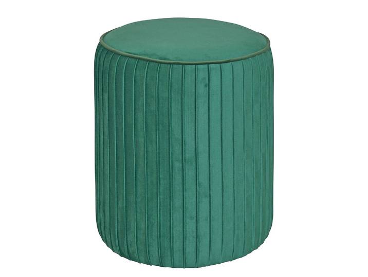 Sitzpouf Glengarry I Ø 38cm Grün/Dunkelgrün