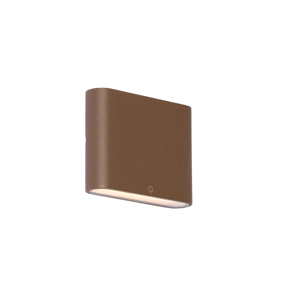Qazqa Moderne Buiten Wandlamp Bruin met LED en IP65 Waterdichtheid