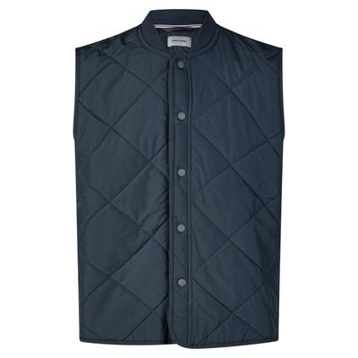 Steppweste PIERRE CARDIN "Pierre Cardin Sweatweste", Herren, Gr. M, blau (salute), Obermaterial: 100% Polyester PES., uni, regular fit, ohne Ausschnitt, Westen Steppweste, aus hochwertigem Material