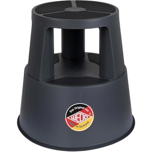 Wedo Rollhocker SuperStep 212312, aus Kunststoff, Höhe 42,8cm, Tragkraft 150kg, grau