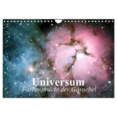 Universum. Farbenpracht der Gasnebel (Wandkalender 2027 DIN A4 quer), CALVENDO Monatskalender