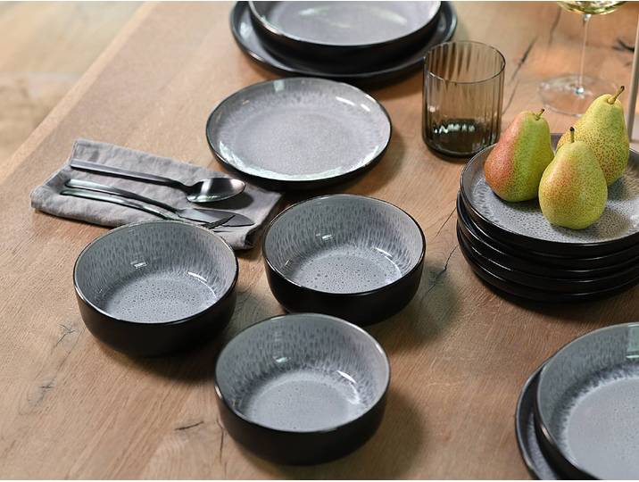 Müslischalen 6er-Set Ø 16cm Grau/Grau