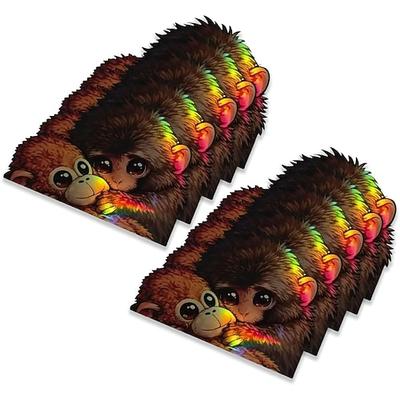 10er-Packung „Punch the Monkey"-Aufkleber, 2026 süße „Punch the Monkey"-Aufkleber für Kinder Aufkleber mit Affenmotiv zum Schutz von Erwachsenen, Geschenkidee für Tierliebhaber, Dekoration für