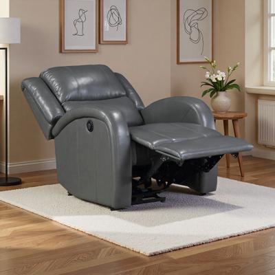 ZWYO HOSIMU Power Reclining Chair with Faux Leather, Plush Seating, Adjustable Recline for Living Room