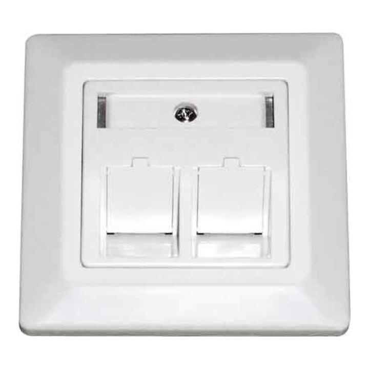 Dätwyler IT Infra UP-K Dose,leer,schräg rws f.2xRJ45 KeysMod 185867 ; Daetwyler)