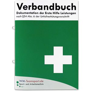 HM-Arbeitsmedizin Verbandbuch VBA5-PERF, DIN A5, mit Ringösen, perforiert, 23 Seiten