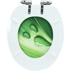 vidaXL, WC Deckel, Daria (Grüner Wassertropfen)