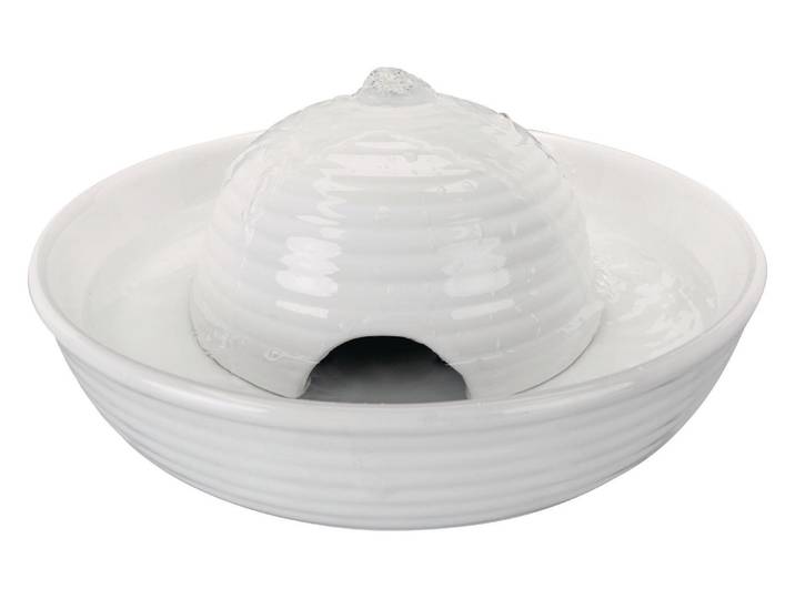 Wasserspender TRIXIE, weiss (weiß), Keramik, Haustiertränken, Wasserspender