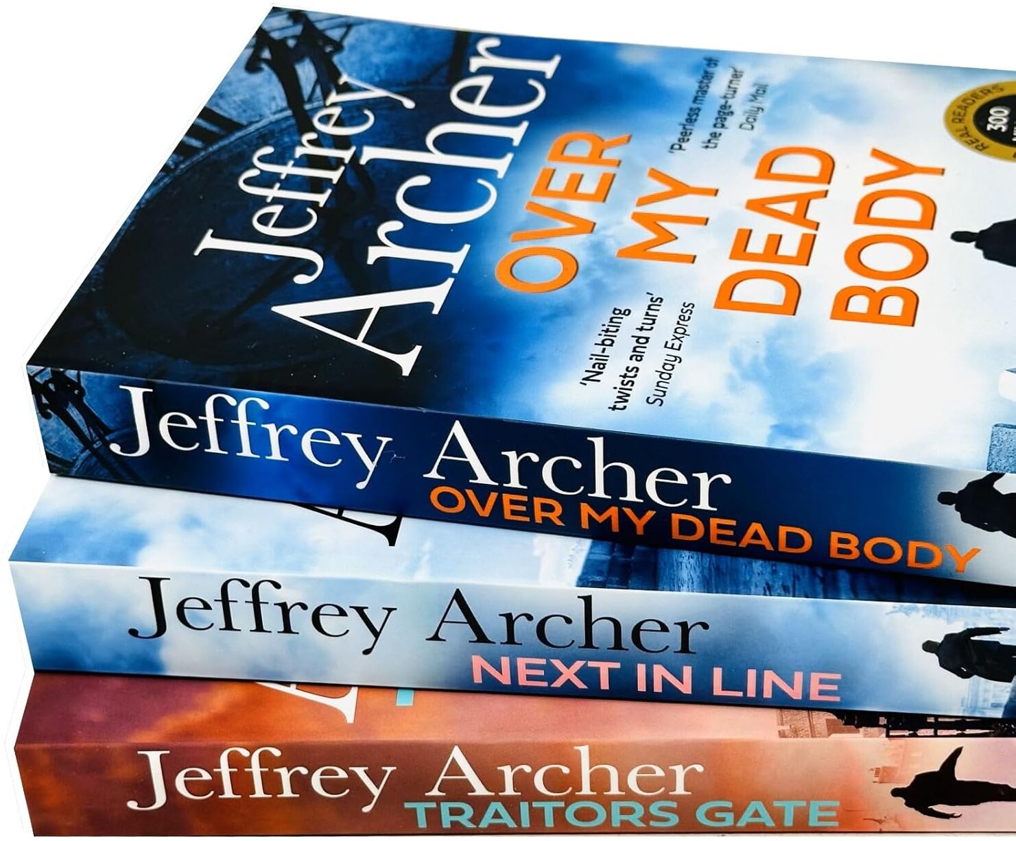 HarperCollins William Warwick Novels 4-6 Books Collection Set by Jeffrey Archer - Over My Dead Body, Next in Line, Traitors Gate - Crime Thriller Paperback Set