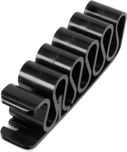 TRU Components Kabelclip selbstklebend 630913 Bündel-Ø-Bereich 8mm (max) Schwarz