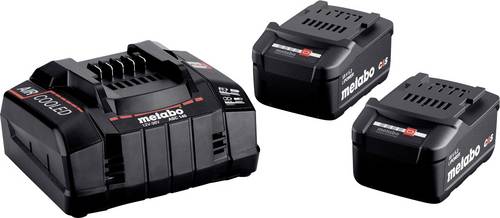 Metabo 685051000 Basic-Set 2 x 5.2Ah Werkzeug-Akku und Ladegerät 18V 5.2Ah Li-Ion