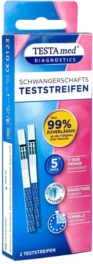 Testamed Schwangerschafts Frühtest Teststreifen