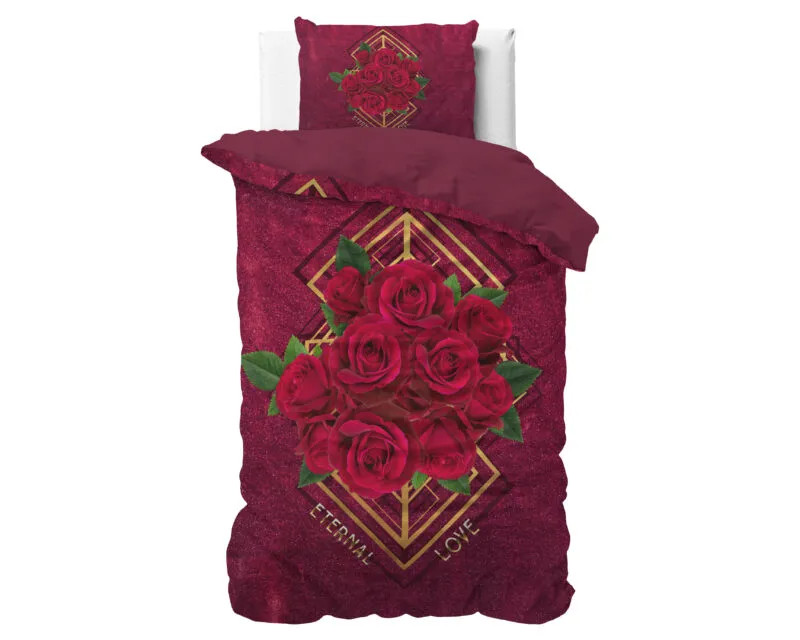 Sleeptime Eternal love beddengoed Rood 140 x 200/220 cm