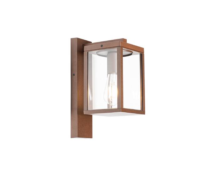 Applique murale d'extérieur intelligente marron rouille IP44 avec