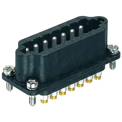 Harting Schraubanschluss, Elektronikkabel + Stecker, Schwarz
