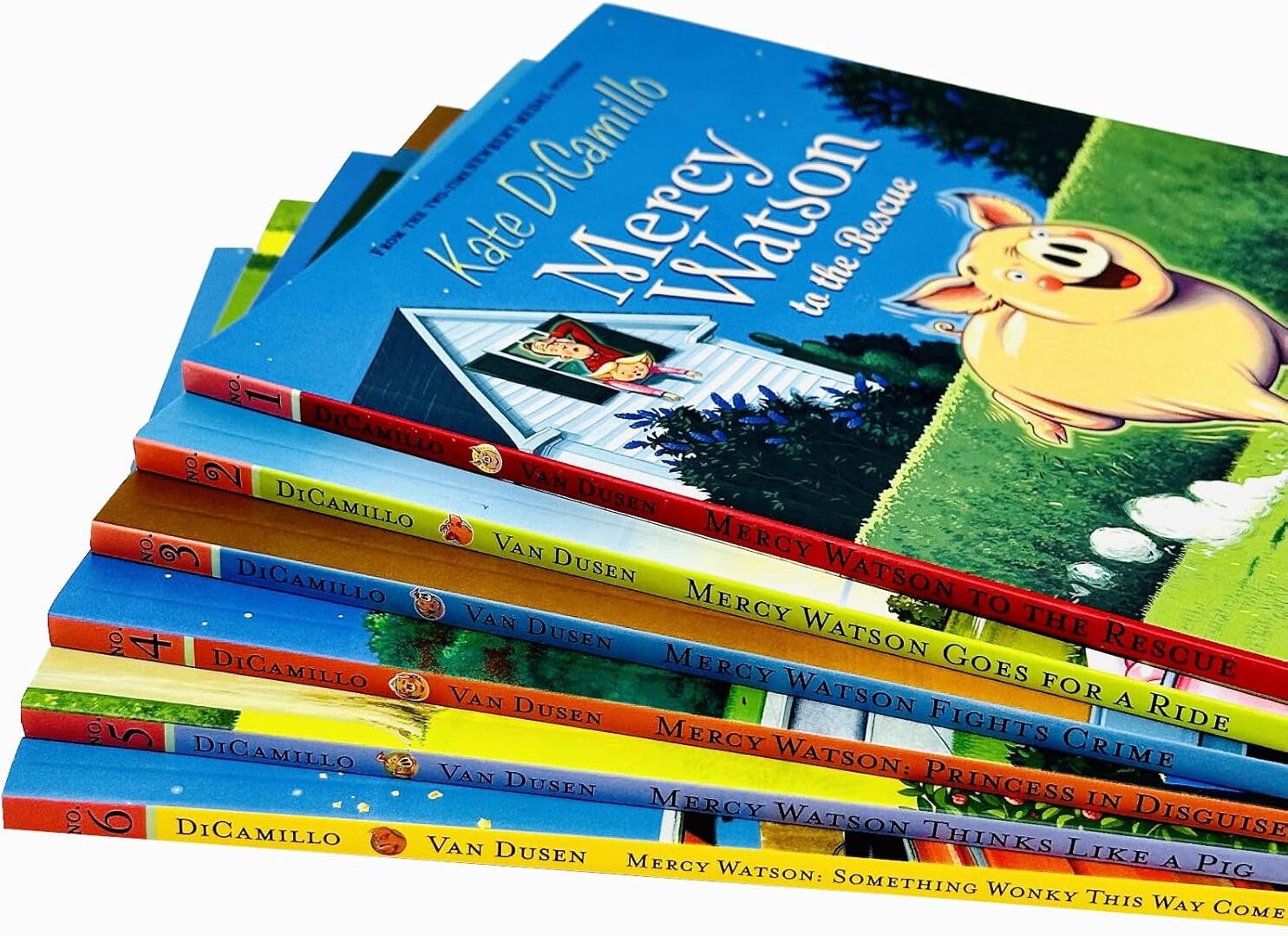 Walker Books Mercy Watson 6 Books Collection Set by Kate DiCamillo - Paperback - Ages 5-7 - Illustrated Early Reader Chapter Books