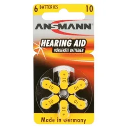 Hückmann Hörgerätebatterie 10 PR70 Zinc Air 6er Rad (PK=6Stk.)