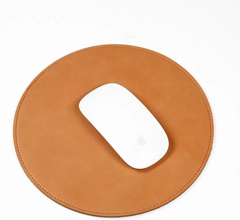 INF Tapis de souris rond en microfibre Marron