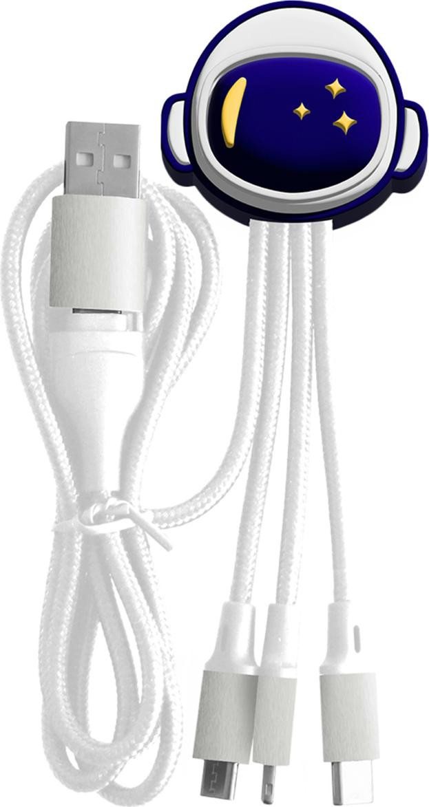 Bigben Connected USB-kabel met USB-C, USB-A, Micro USB en Lightning, 1 meter, Kunststof