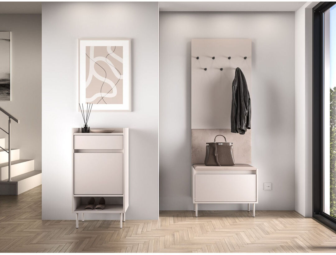 East Urban Home Shoe Storage Beige 50