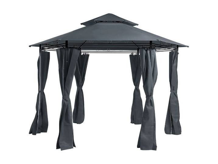 PAVILLON Stahl graphitgrau ⌀ 350 cm Portel