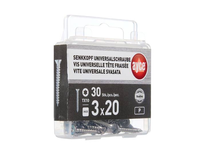 SK Universal-Holzschraube Inox 3 × 20 mm