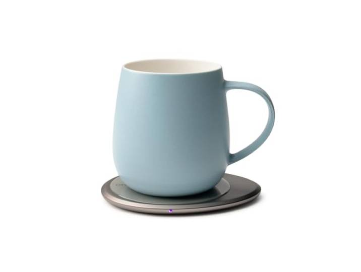 OHOM Ui 3 selbstheizendes Tassen-Set (Moonmist Blue, Keramik, 355 ml, Rund, Standard)