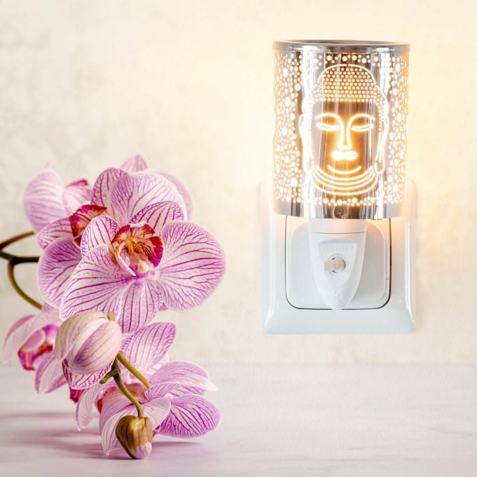 Candle Brothers Geurlamp Nachtlampje - Wit/Zilver - Wandmontage