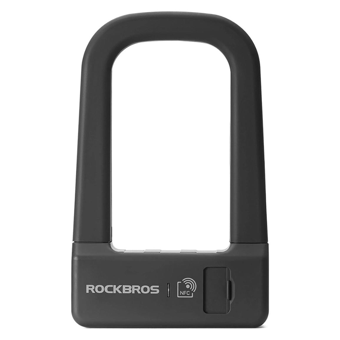 Rockbros Zapięcie rowerowe RBNS1 SMART z czytnikiem NFC - czarne (ROCKBROS)