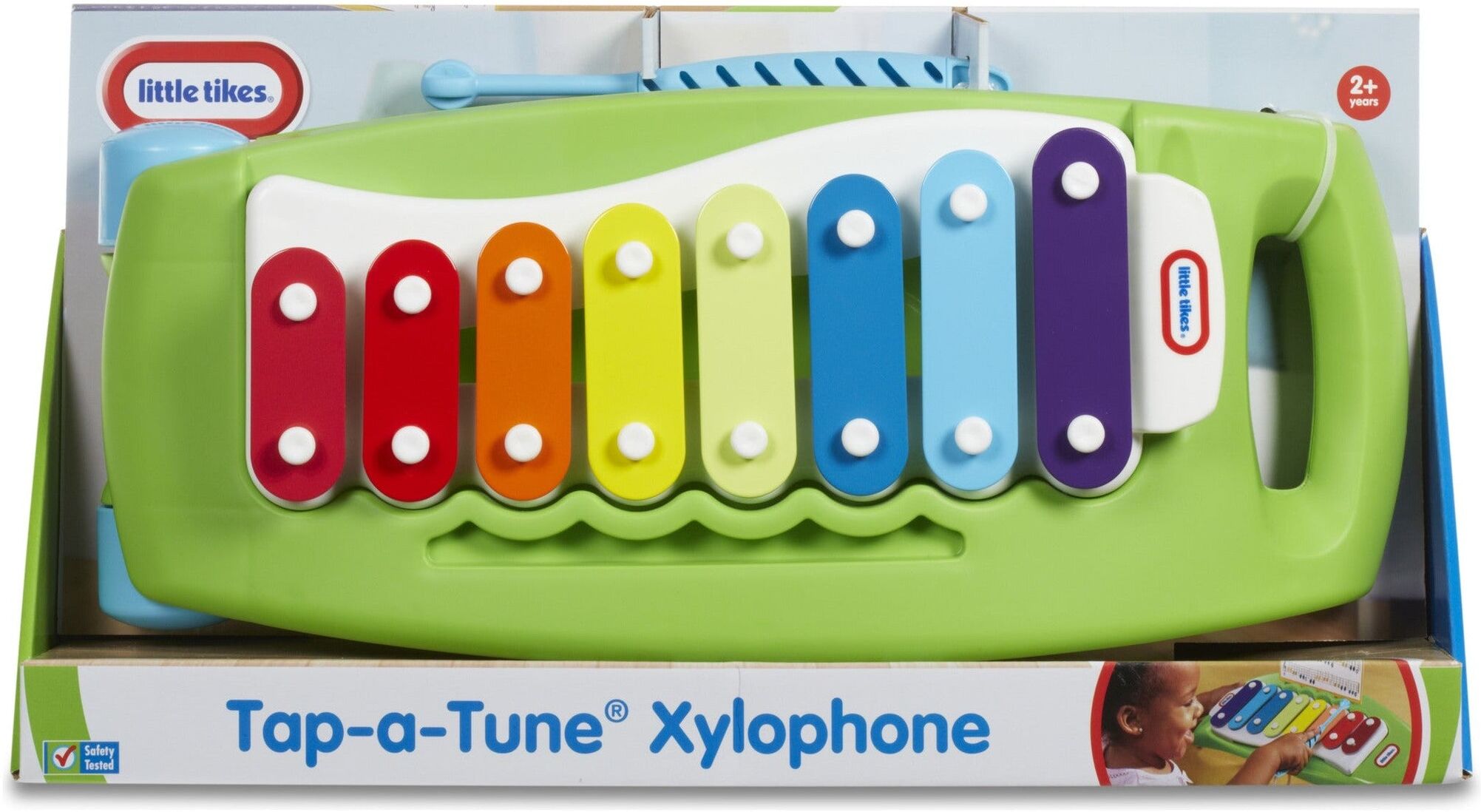Little Tikes Tap-a-Tune Xylophone for Toddlers - 8 Colourful Metal Keys - Includes Tethered Mallet