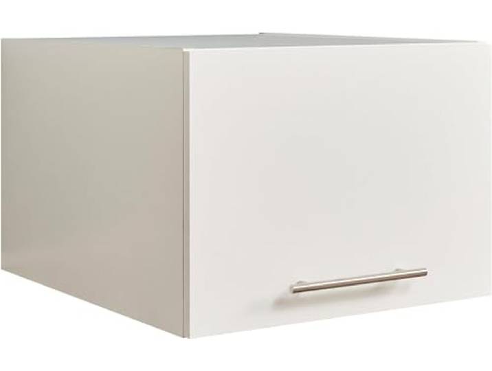 möbelando Schrankaufsatz >LAUNDREEZY< in weiß, Holzwerkstoff - 50x38x67,5cm (BxHxT)